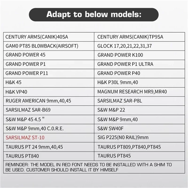 ERQYGRA-funda táctica Universal estándar para mano izquierda, bolsa Molle, cinturón, clip Glock 17, accesorios de cintura, revista de caza - imagen 5
