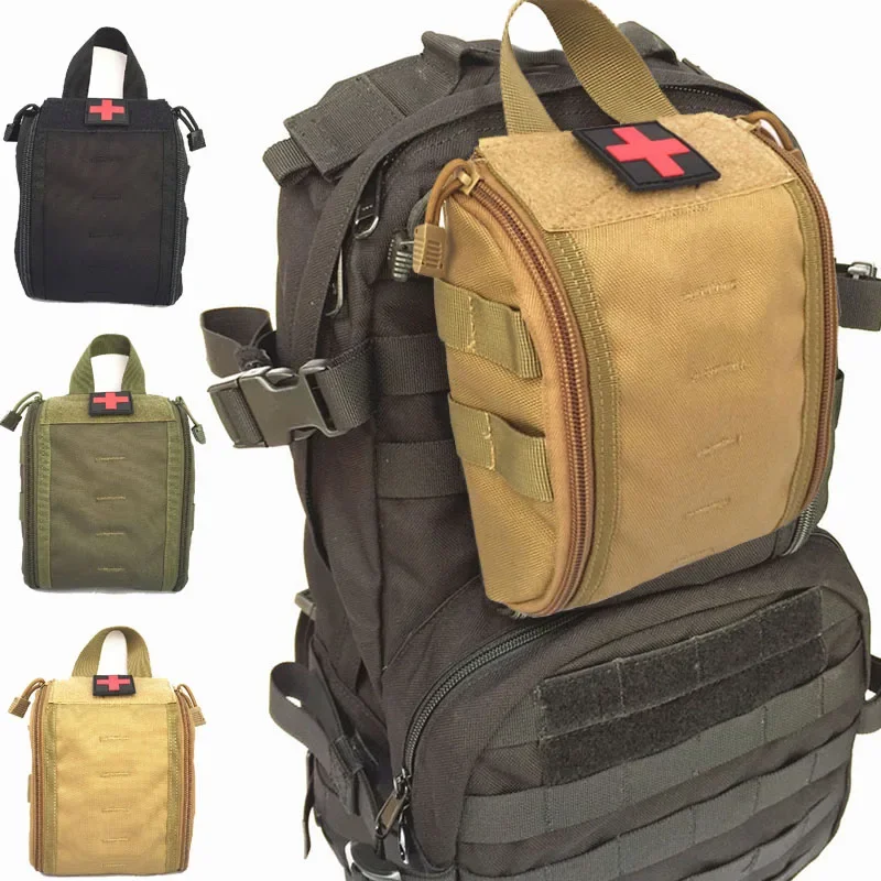 Bolsa táctica Molle EDC, bolsa médica, botiquines de primeros auxilios, bolsa de herramientas de supervivencia de emergencia al aire libre, caza, senderismo, paquete de utilidad EMT