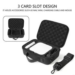 Estuche transporte a prueba golpes gran capacidad, carcasa dura protectora con ergonómico para accesorios Mini