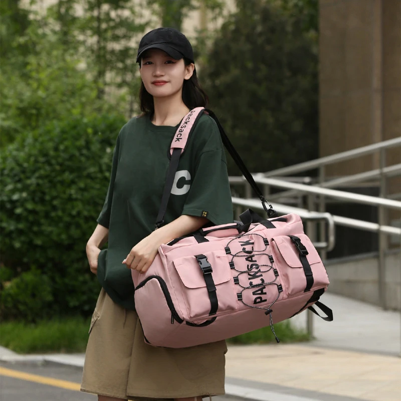 Bolsa de viaje de gran capacidad para gimnasio, deportes, Fitness al aire libre, Fitness, Yoga, bolso de equipaje, bolso de hombro de fin de semana Boston - imagen 4