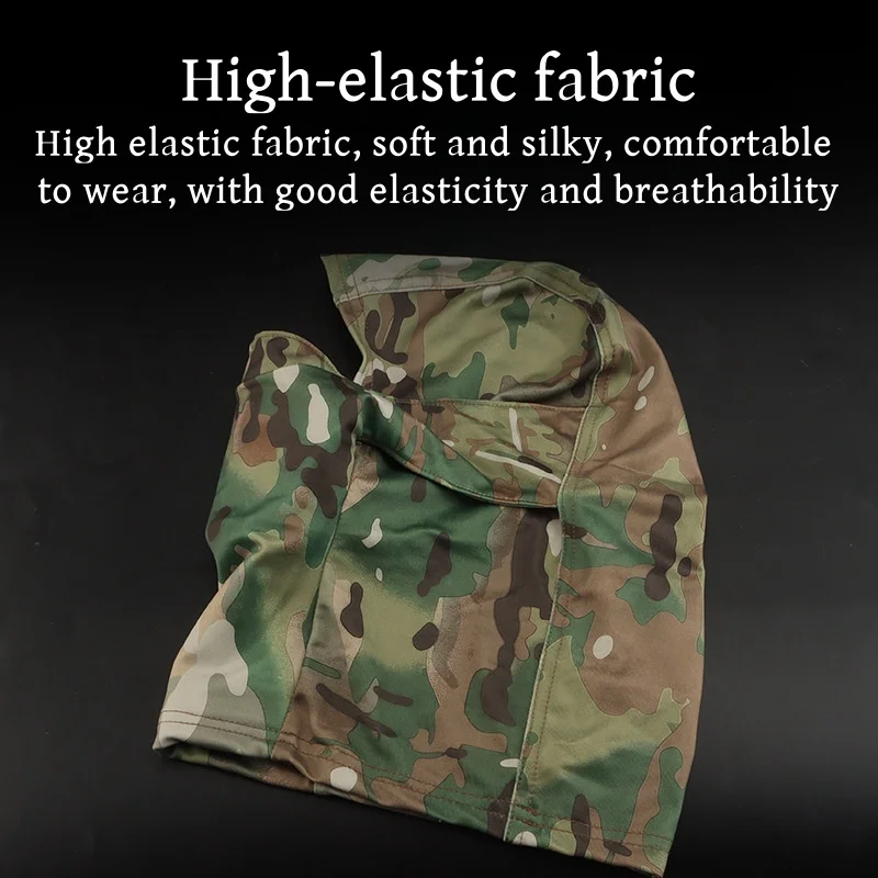 Máscara de tiro de cabeza de cara completa para acampar, pesca, senderismo, juego CS al aire libre, ciclismo, accesorios de Paintball - imagen 5