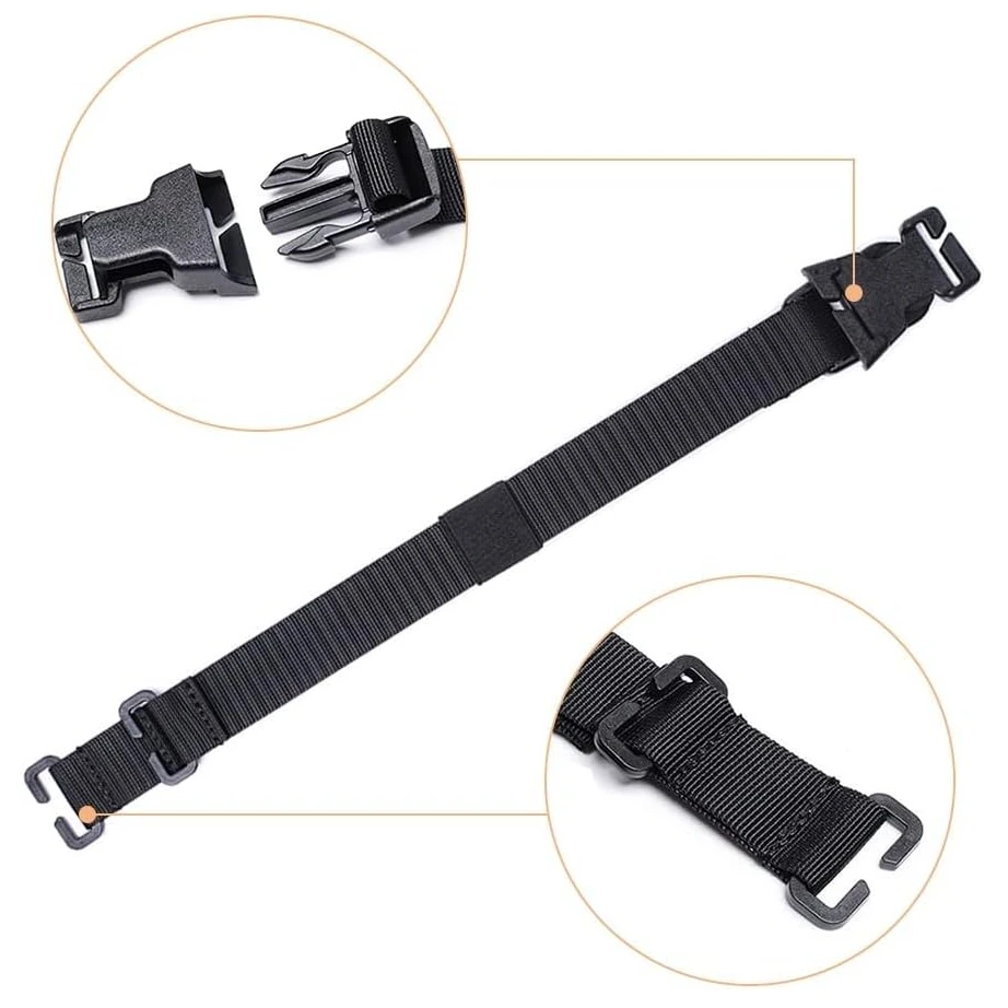 Sistema de nivel táctico Rush, correas de mochila Molle portátiles, banda de fijación para mochila, equipaje, Camping, senderismo, montañismo, 4 Uds. - imagen 4