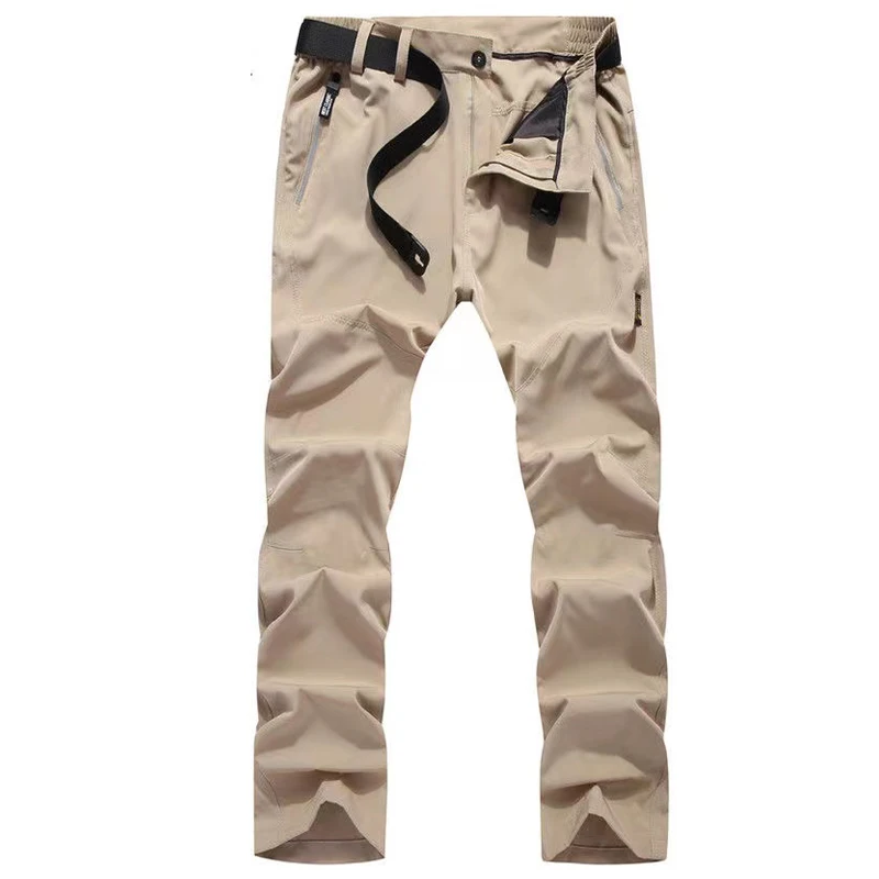 Pantalones elásticos de secado rápido para hombre, finos, para senderismo, senderismo, pesca, acampada, escalada, exterior, ciclismo, temporada de calor, Verano - imagen 2