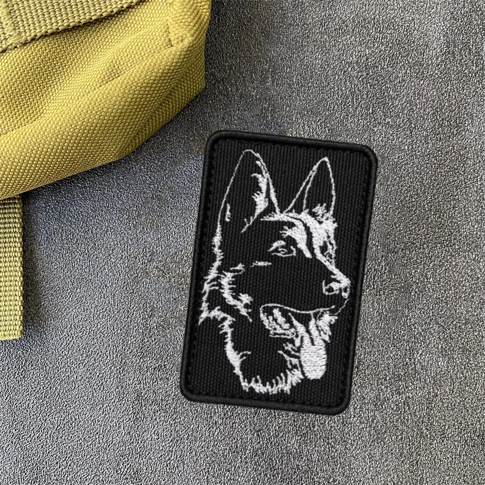 Parches bordados de pastor Du Binquan para perros, accesorios para perros, mochila táctica, pegatinas de gancho y bucle - imagen 4