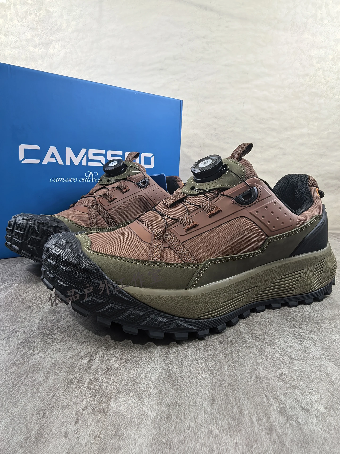 CAMSSOO-zapatos de senderismo impermeables para hombre, calzado deportivo para exteriores, botas ligeras de viaje para trekking, calzado todoterreno, zapatillas informales para correr - imagen 5