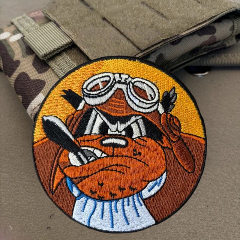 Parche bordado de escuadrón bombardero, chaleco táctico, insignia de moral con gancho y bucle, pegatinas decorativas para mochila, parches para brazalete para ropa - imagen 2