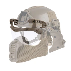 EX Wendy Casco Visera balística Gafas tácticas Máscara protectora de lente antiniebla para guía de casco 3.0