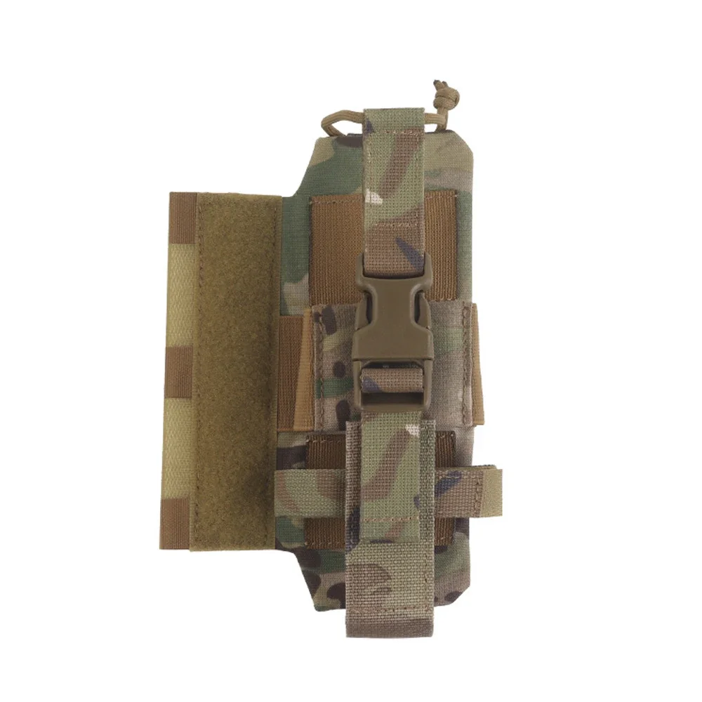 Walkie talkie radio R Bolsa de montaje lateral con velcro, intercambiable izquierdo y derecho, ajuste de tamaño ajustable - imagen 2