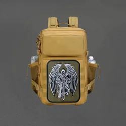 Parche táctico bordado San Miguel – Insignia con velcro para uniforme