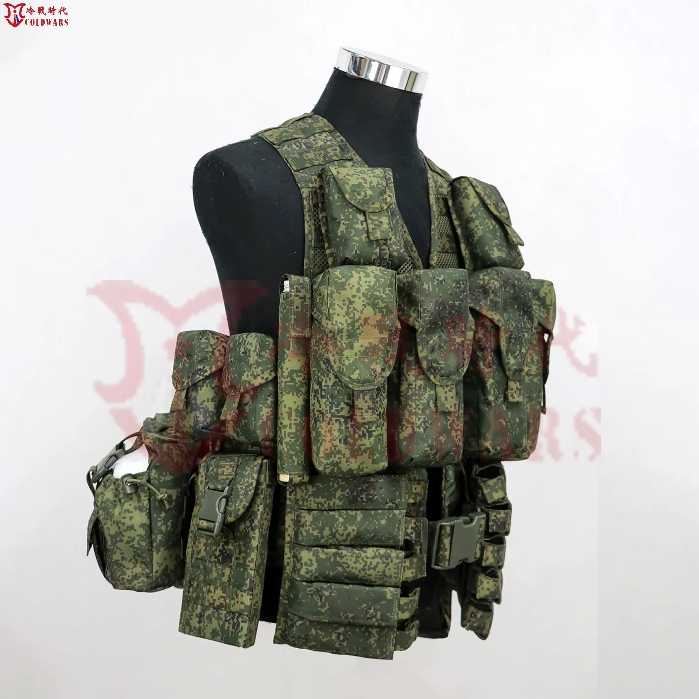 Chaleco táctico ruso de tercera generación 6sh117, armadura corporal con correas de camuflaje completa/pequeño hombre verde ruso, paquete MOLLE, Cosplay - imagen 4