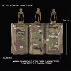 Porta Revistas MOLLE Triple Ligero para Rifle Táctico – Chaleco Airsoft