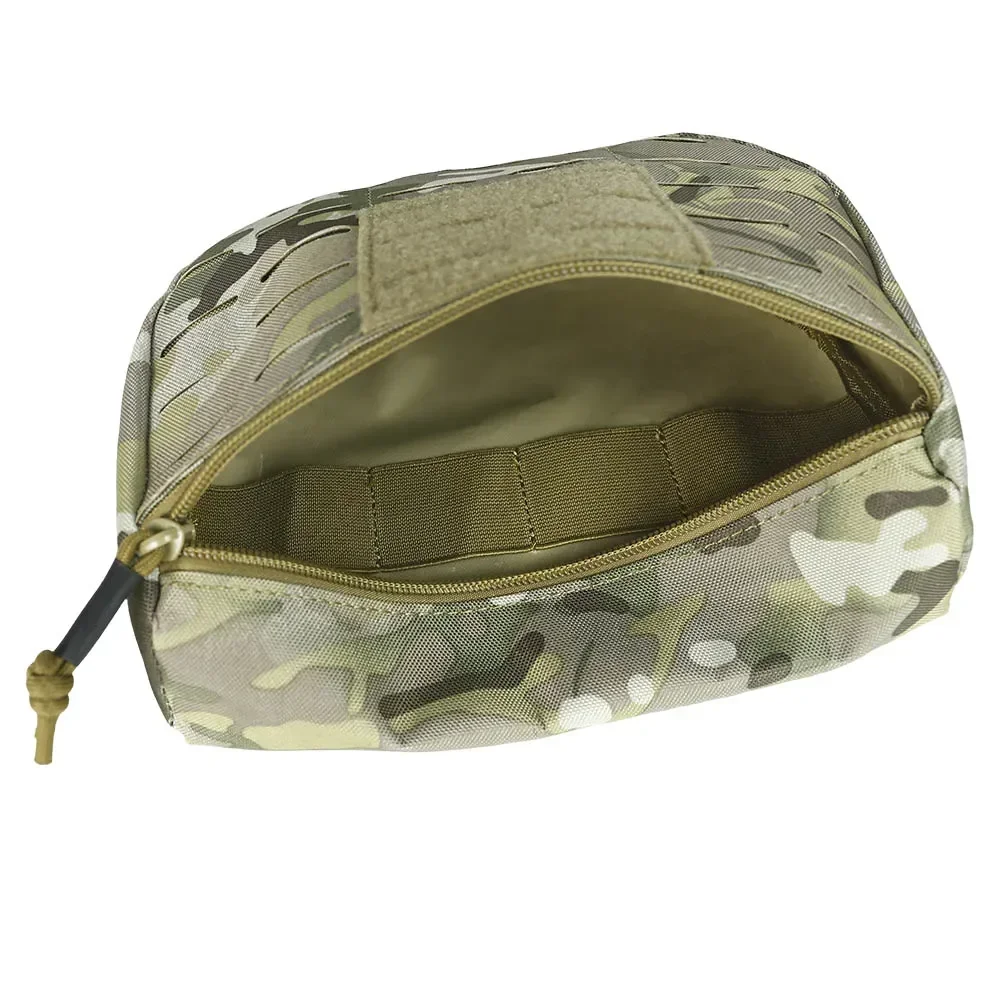 Bolsa táctica con bolsillo frontal para exteriores, paquete EDC para hombre, bolsa de cintura Molle, chaleco, bolsa colgante, riñonera, accesorios para acampar y cazar - imagen 5