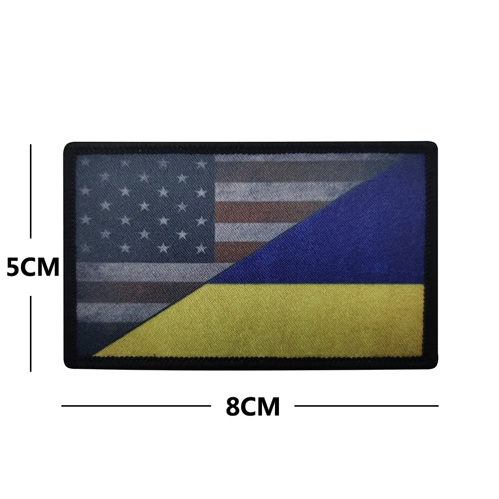 Parche con patrón de avión de la bandera de Ucrania, bordado táctico ucraniano, insignias de moral militar, parches de bucle de gancho en la ropa, insignias - imagen 4