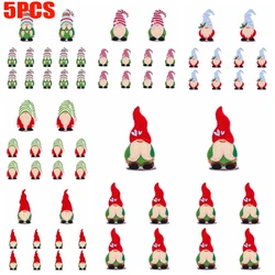 5 unids/set nuevos parches bordados de Papá Noel parches para planchar para ropa DIY parche de dibujos animados mochila sombreros coser pegatina bordada