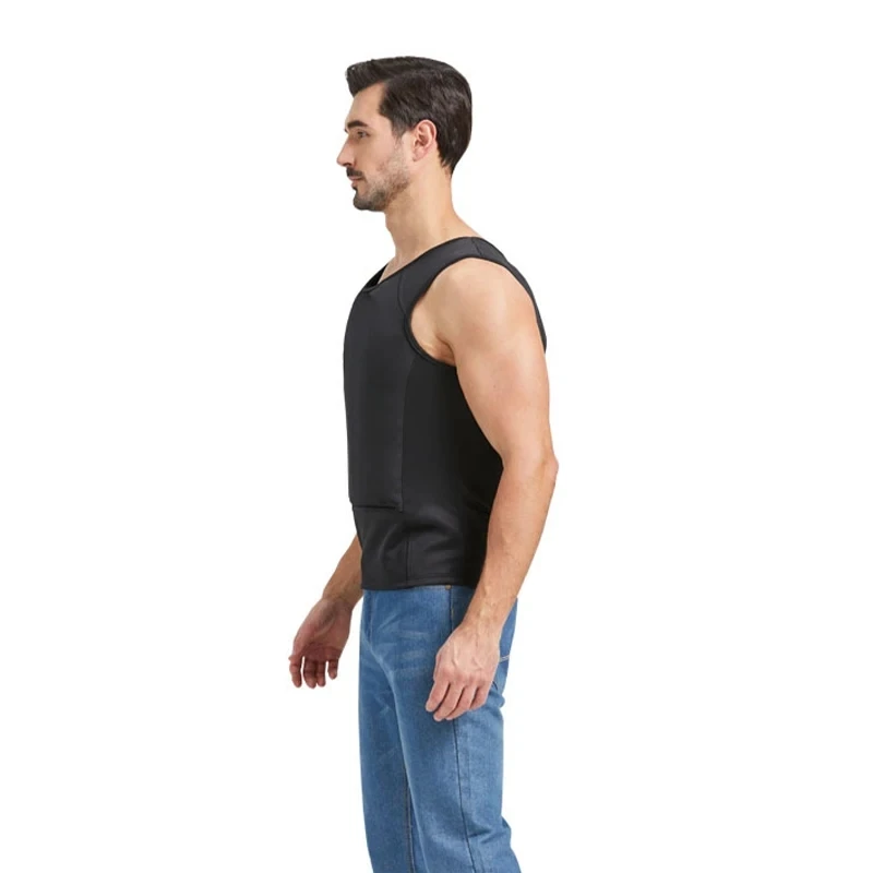 NIJ IIIA PE Chaleco elástico ligero incorporado Camiseta Armadura corporal interna 9 mm - imagen 4