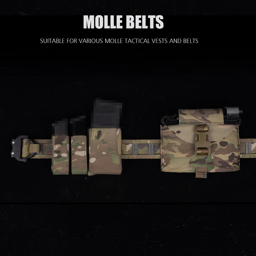 Bolsa de táctica para pistola Glock SIG P320 2011 H & K, bolsa de herramientas para Cuchillo de linterna, para caza, Airsoft, doble Mag - imagen 5