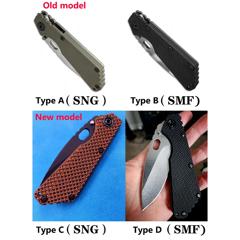 Juego completo de tornillos de mango de cuchillo de aleación de titanio, eje de soporte de remache de bloqueo de husillo, piezas de fabricación de bricolaje para cuchillos Strider SNG SMF, 1 Juego - imagen 5