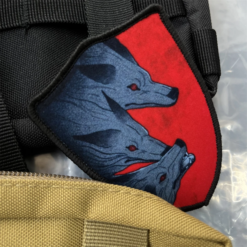 Parche de Chevron Rusia, Lobo, perro, divertido, moral, parches tácticos del ejército, insignia militar, pegatina de impresión de mochila - imagen 2