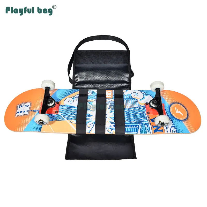 Bolsa de hombro individual para monopatín, bolsa de transporte para monopatín al aire libre, antiarañazos, con revestimiento de goma, AMB184 - imagen 5