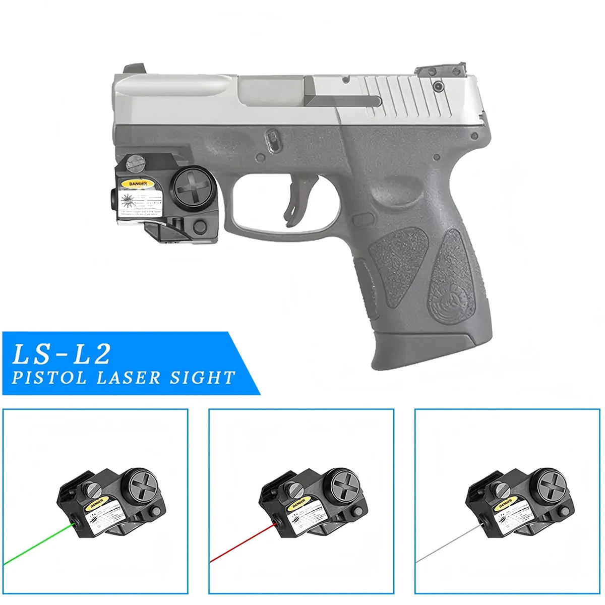 LS-L2 mira láser verde táctica Mini punto rojo IR Mira láser Para pistola Para Taurus G2C 9mm TS9 G17 Defensa Personal Arma - imagen 2