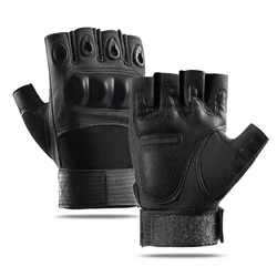 Guantes tácticos antideslizantes transpirable media falange