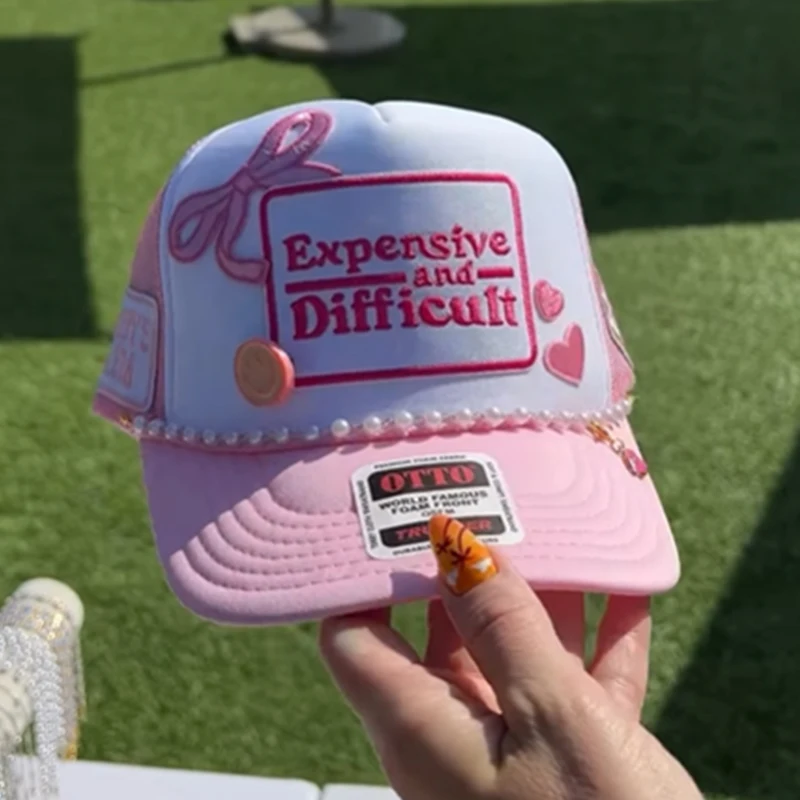 Diseña tus propias gorras de camionero con parche bordado DIY, parches de combinación gratis, gorra de béisbol para las cuatro estaciones, gorra con visera ajustable - imagen 5