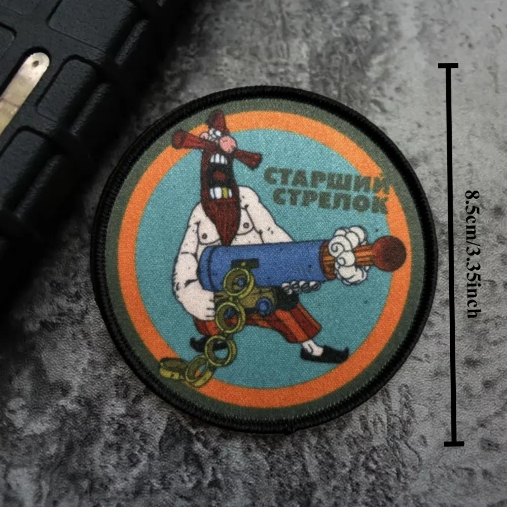 Insignia de moral de guerrero "Senior Shooter", parche táctico, parches de gancho y bucle impresos de fuerzas especiales, brazalete, pegatinas para mochila militar - imagen 3