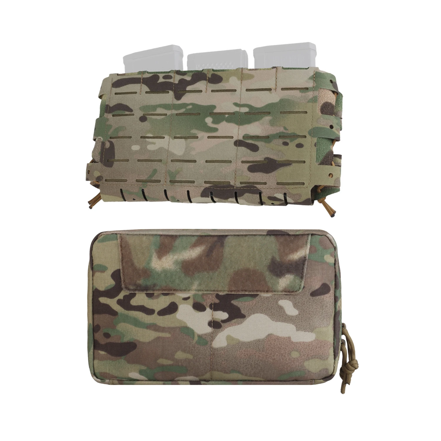 Chaleco táctico de arco, portador de placa, aparejo de pecho, accesorios de engranaje, Rifle 5,56 Mag, funda Triple para revista, bolsa de accesorios médicos