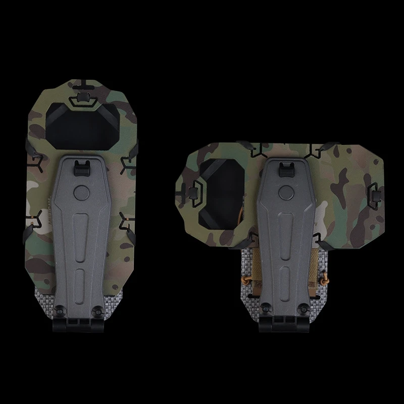 Soporte de placa táctica MOLLE para chaleco con porta teléfono - imagen 3