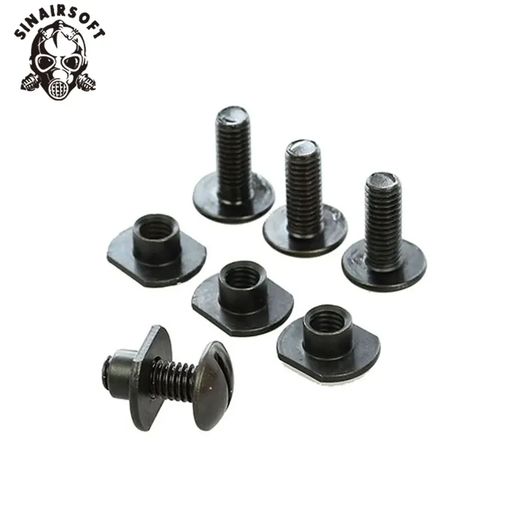 Sistema de suspensión de correa para la barbilla táctica FMA de 4 puntos, cordón de retención para casco X-nape para casco Mich Ach con pernos y tornillos - imagen 5