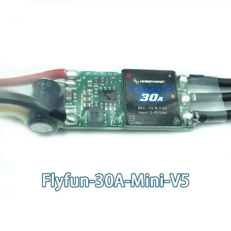 Original HOBBYWING FLYFUN 30A Mini 40A 80A 110A 130A V5 con función de empuje inverso ESC sin escobillas para Dron avión - imagen 2
