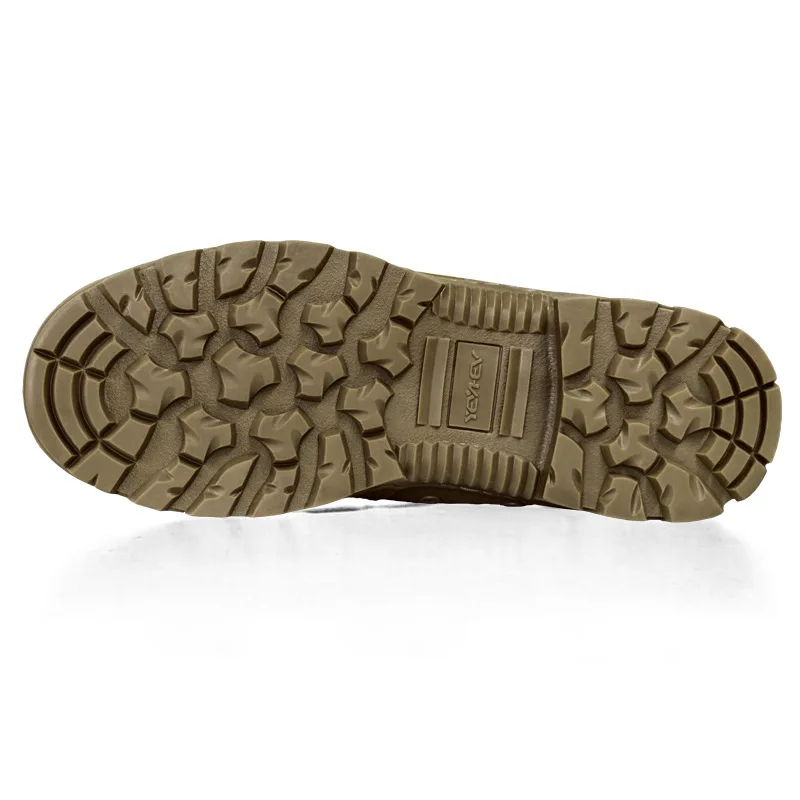 Botas de desierto para exteriores, zapatos de seguridad de trabajo impermeables, Botas de senderismo para deportes al aire libre, Botines negros para invierno - imagen 3