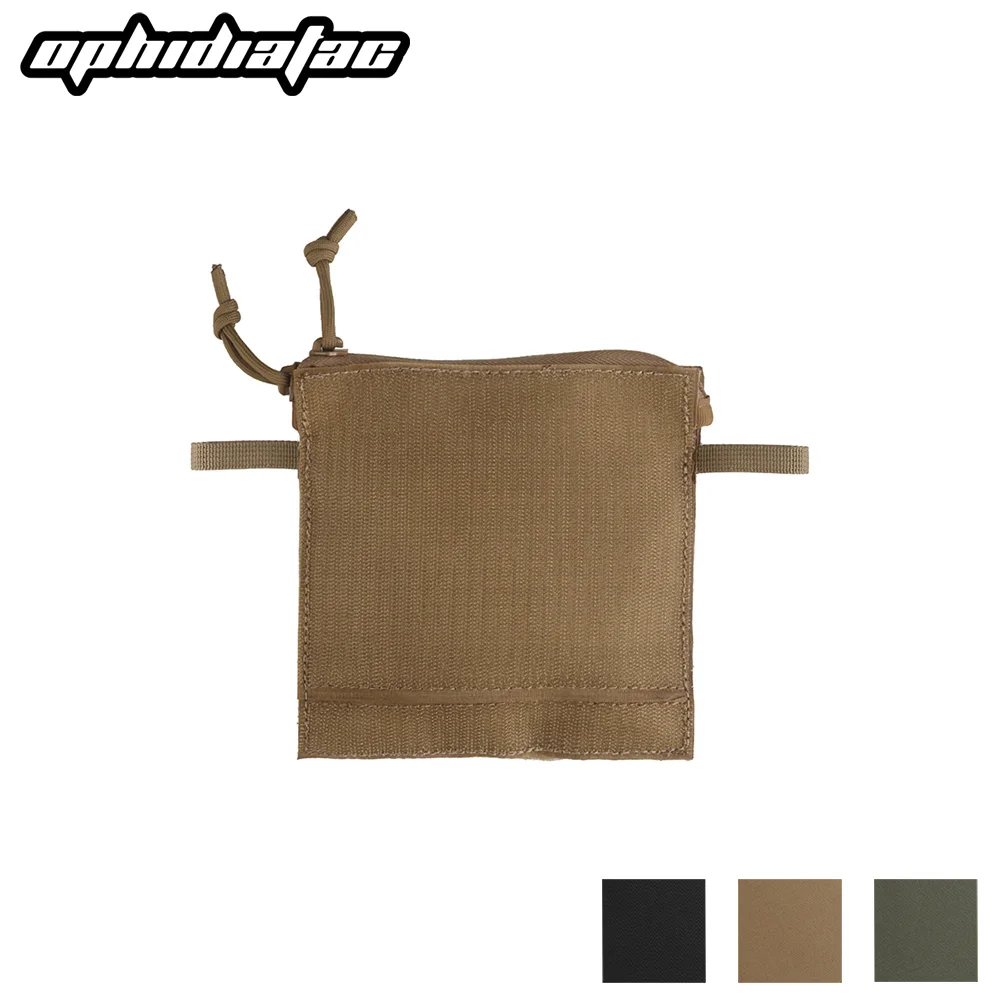 OPHIDIANTAC bolsillo de almacenamiento para accesorio de chaleco bolsillo pequeño con gancho y bolsillo adhesivo bolsillo cerrado con cremallera - imagen 3