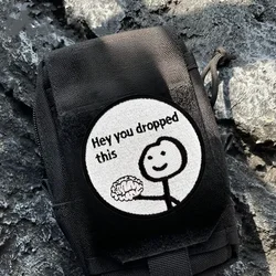 Parche táctico bordado Velcro insignia moral para mochila