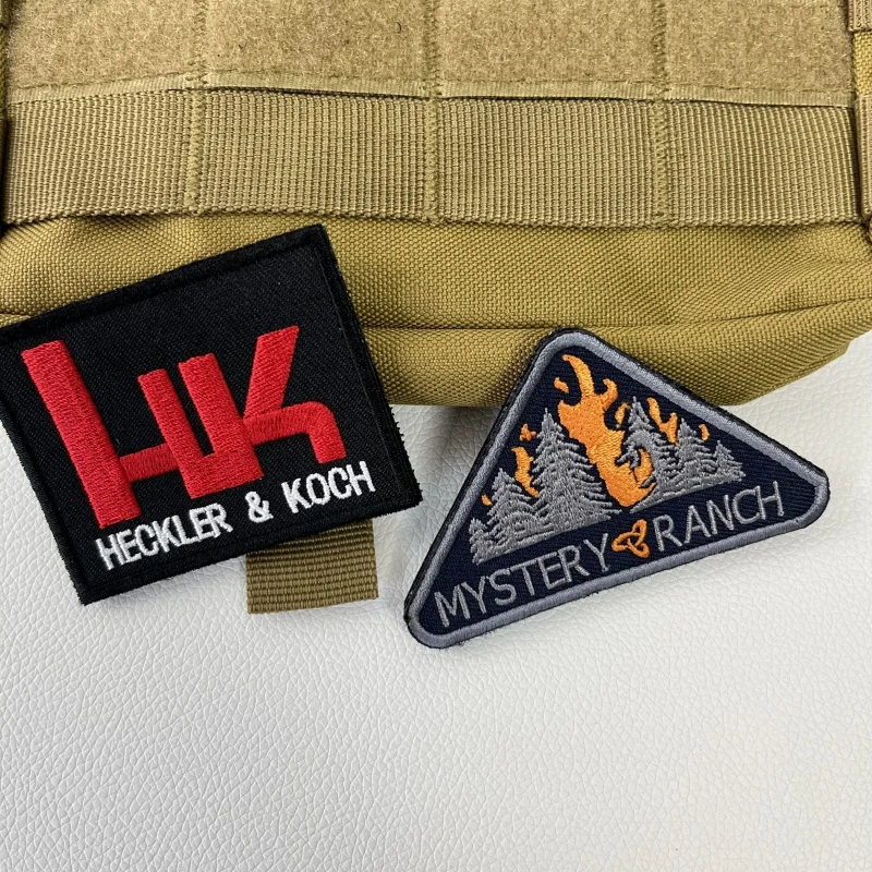 HECKLER & KOCH-insignia de moral táctica para exteriores, bordado de gancho y bucle, misteriosa personalidad de granja, ropa, pegatina de mochila - imagen 3