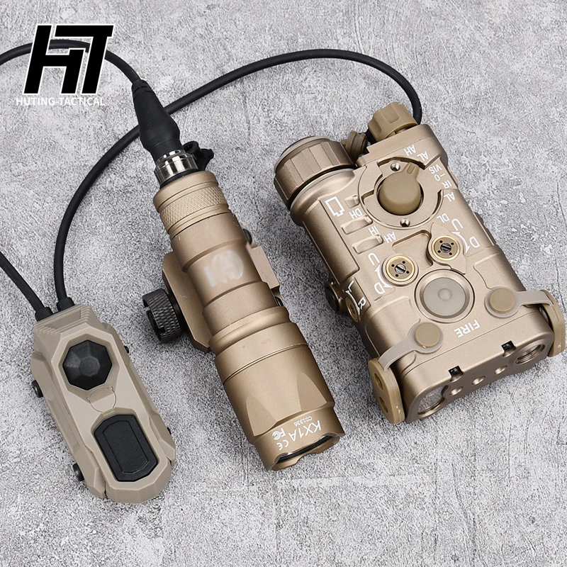 Airsoft WADSN puntero láser táctico de Metal NGAL IR, punto rojo, verde, azul, vista SF M600C, M300A, luz de explorador Surefir, MINI linterna - imagen 5