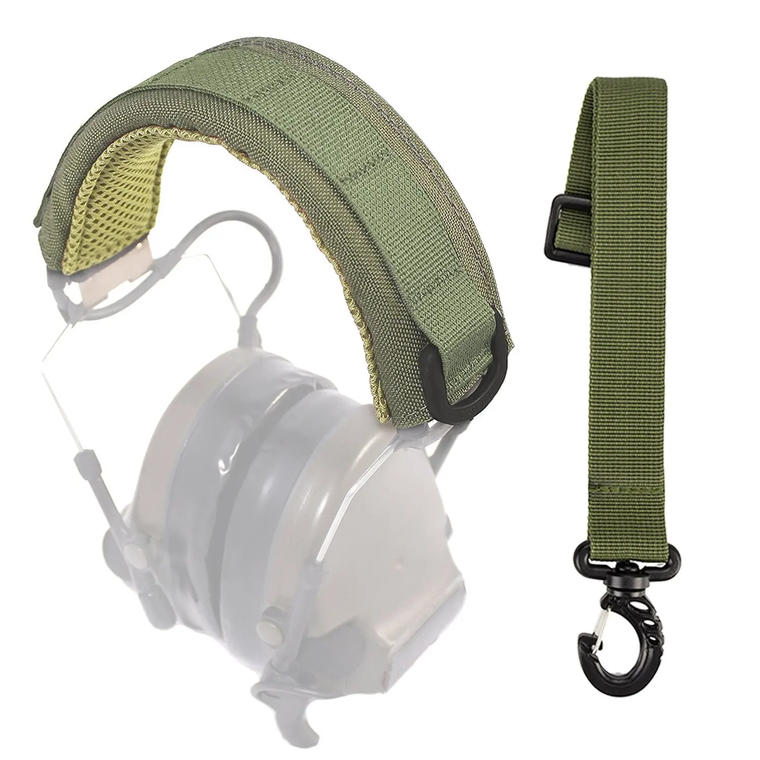Funda Modular para auriculares, diadema Molle, funda protectora para micrófono y auriculares, orejera para caza, soporte para correa - imagen 2