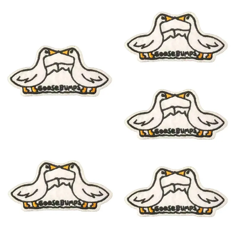 5 unids/lote de parches divertidos de animales para planchar para ropa DIY parche de Humor negro parches bordados en insignias de ropa en decoración de mochila - imagen 3