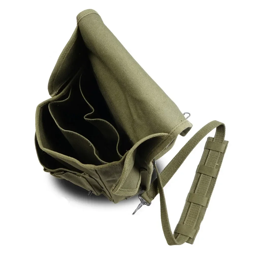 Bolso de mapa de la Segunda Guerra Mundial, bolso de hombro de lona para hombres, réplica de mapas, bolso de artículos diversos de la Segunda Guerra Mundial, paquete de mapas de mochila de un hombro - imagen 3