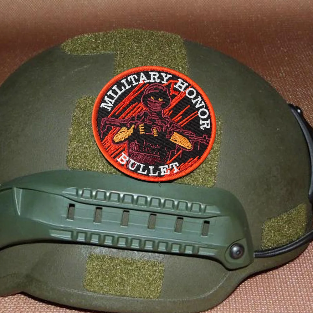 Parche bordado táctico de moral de Honor del soldado, parches de gancho y bucle de Chevron, insignia militar, brazalete, sombreros, pegatinas para mochila - imagen 3