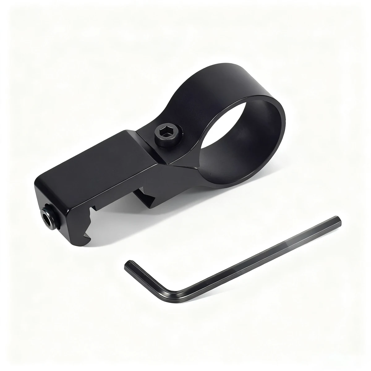 Anillo compensado de 1 ", linterna, luz láser, adaptador de montaje lateral, anillo de 25,4mm/1 pulgada apto para mira telescópica de caza, montaje en riel Picatinny de 20mm - imagen 4