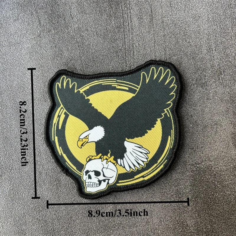 Parche táctico Eagle Skull en color velcro para uniforme y mochila - imagen 3