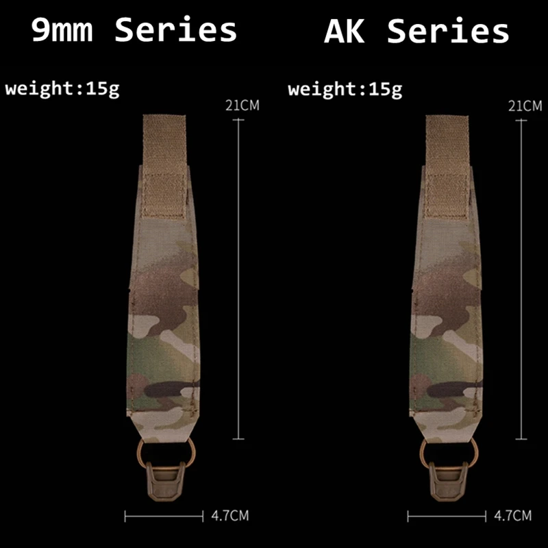 Funda protectora táctica para cargador 5,56/7,62/9mm/.45acp, funda con tapa de liberación rápida para revista serie V2 - imagen 3