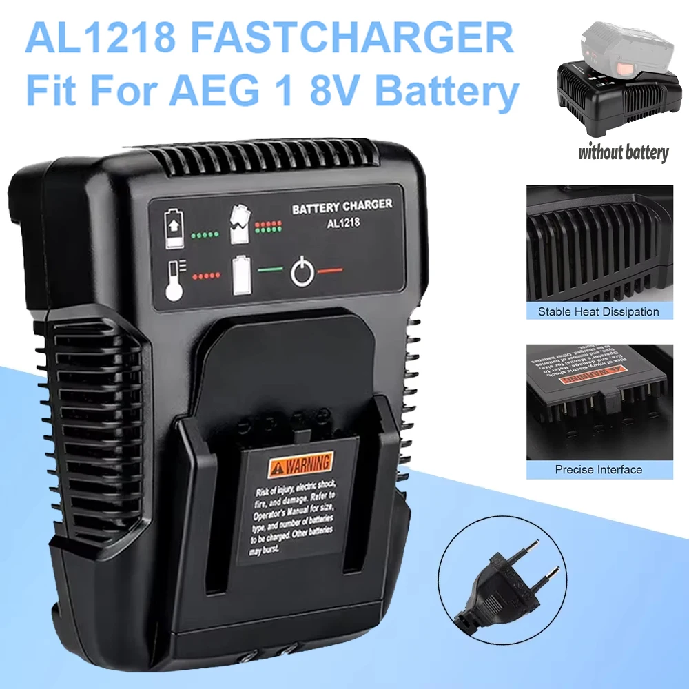 Cargador de batería de litio rápido para RIDGID/AEG 14,4 V 18V L1890RHD L1830RHD L1815G L1820R L1820S L1825R cargador de herramientas eléctricas de batería
