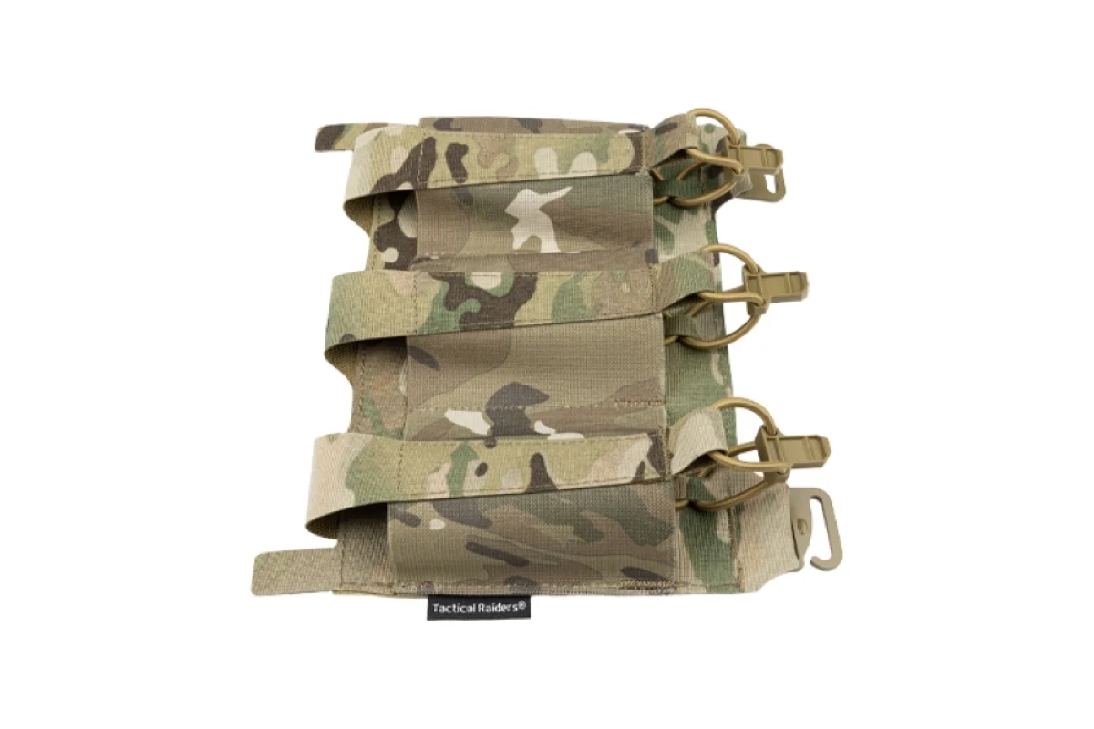 Chaleco táctico KTAR con solapa frontal, elástico, corte láser, Triple bolsa para revistas, Panel frontal de repuesto para chaleco Fcsk FERRO - imagen 4