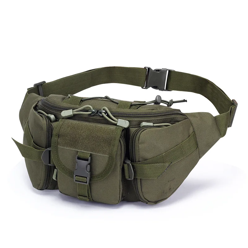 Riñonera para hombre, bolso informal grande multifuncional con cinturón, bolsa táctica para senderismo al aire libre, bolsa de viaje de camuflaje de montaña para teléfono Fi - imagen 5