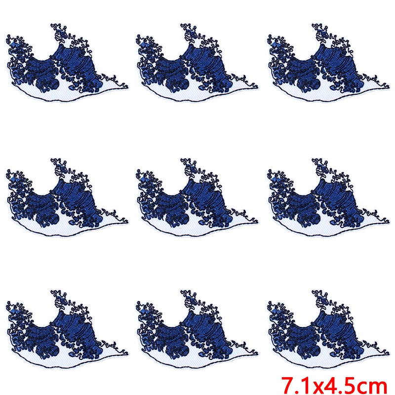 Parche para planchar al aire libre, pegatinas para ropa, insignia de aventura, parche bordado en la naturaleza, rayas para ropa, 10 unidades por lote - imagen 4