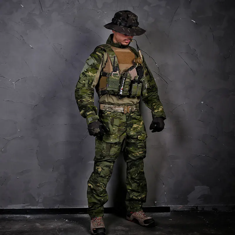 Emersongear-Conjunto de uniforme de combate táctico G3 Gen3, camisa de asalto para hombre, pantalón, traje de entrenamiento, Tops, pantalones Cargo, caza, nailon, MCTP