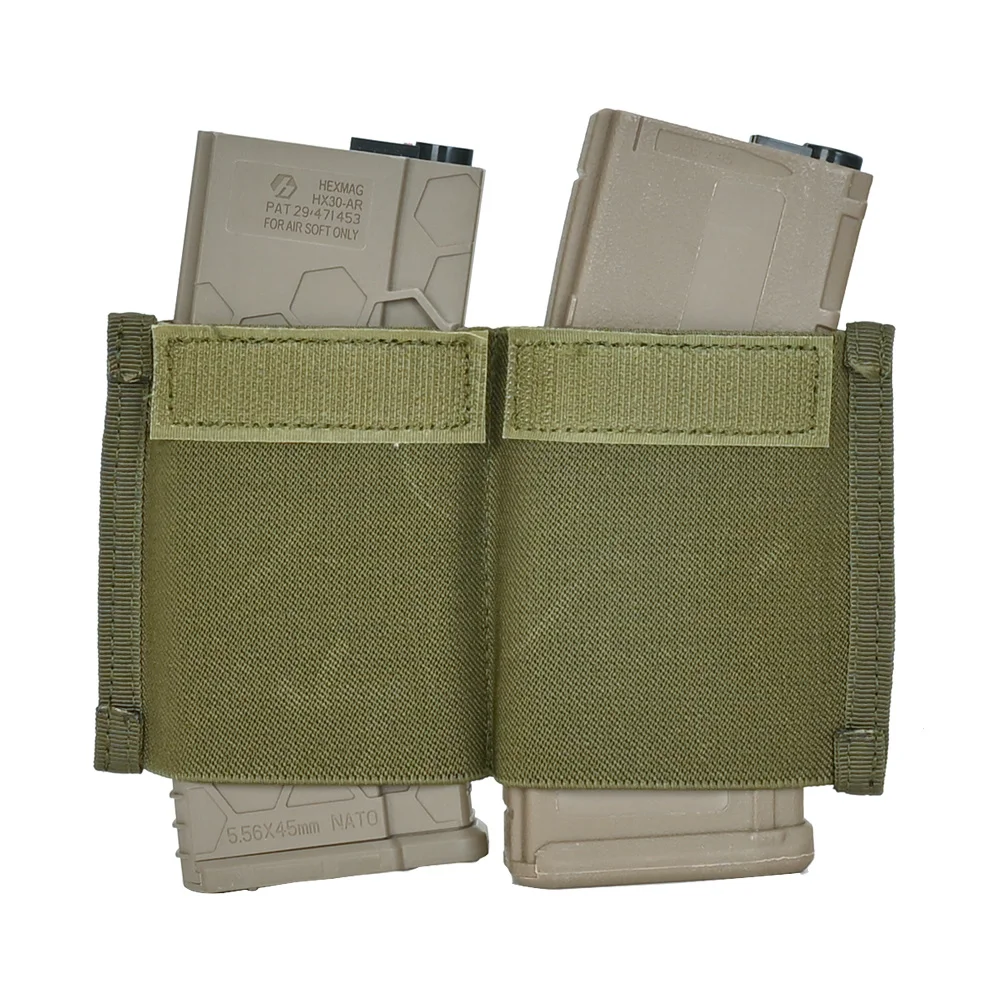 7,62 bolsa de inserción de doble revista 7,62 inserto elástico para Micro Fight MK3 MK4 aparejo de pecho soporte de revista incorporado caza - imagen 2