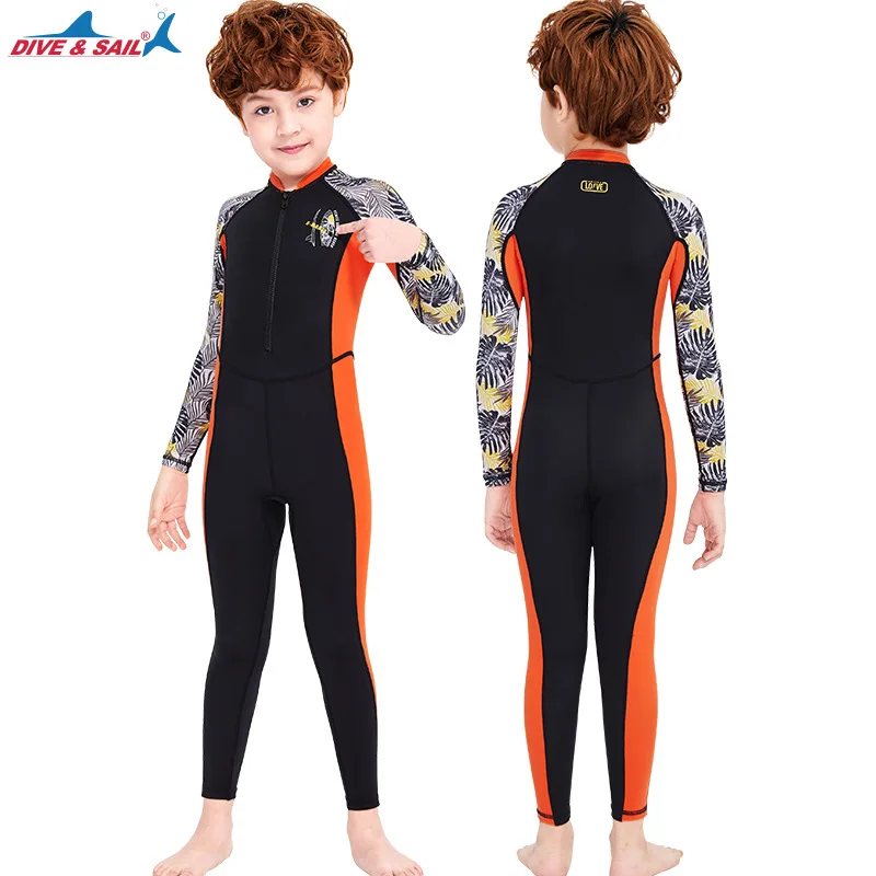 Traje de buceo UPF50 + para niños, traje de neopreno de LICRA para niños y niñas, protector contra sarpullidos para natación, surf, Kayak, ropa - imagen 4